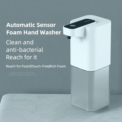 Automatic Soap Dispenser Infrared Sensing Foam Hand Sanitizer USB Rechargeable Foaming Hand Soap Dispenser for Home Bathrooms