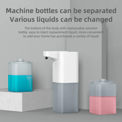 Automatic Soap Dispenser Infrared Sensing Foam Hand Sanitizer USB Rechargeable Foaming Hand Soap Dispenser for Home Bathrooms